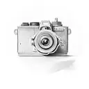 camera tattoo design idea