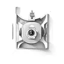 camera tattoo design idea