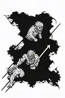 David vs Goliath tattoo design idea