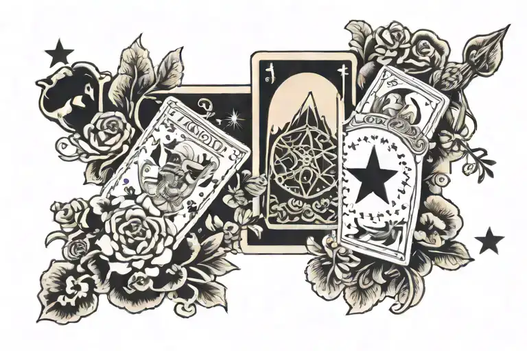 tarot magician tarot card tattoo design idea