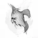 angelfish tattoo design idea