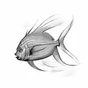angelfish tattoo design idea