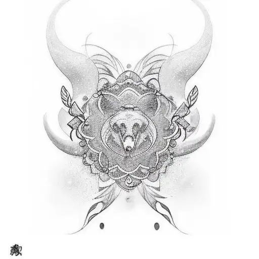 A tatoo for Aries girl, gratitude love, white favourite colour & 3 favourite number tattoo design idea