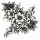 flowers on my corpse tattoo design idea