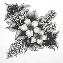 flowers on my corpse tattoo design idea