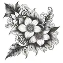 flowers on my corpse tattoo design idea