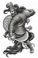 Persian immortal warrior tattoo design idea