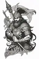 Persian immortal warrior tattoo design idea