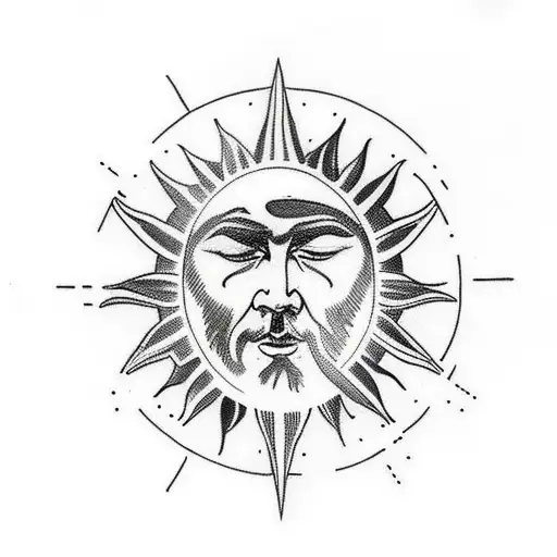Russia, God, Sun, Eye, Ancestors, Soul tattoo design idea