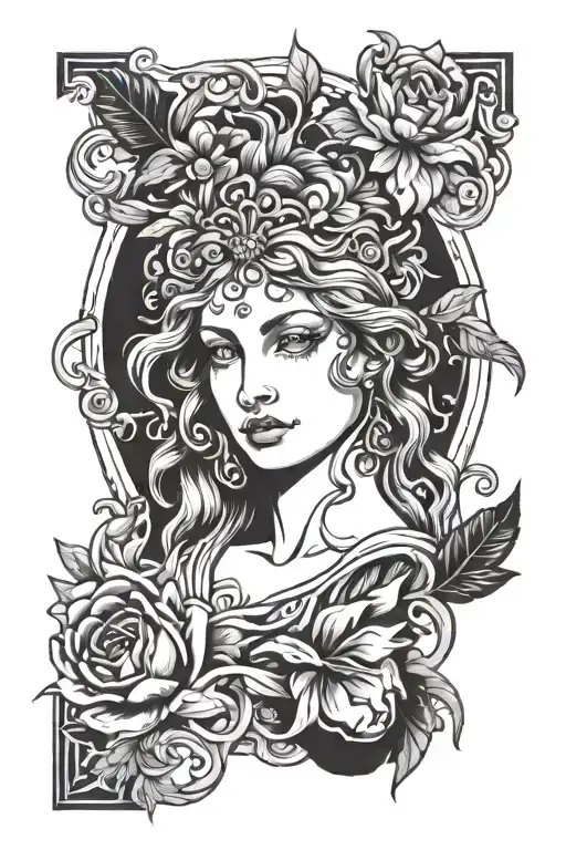 Aphrodite  tattoo design idea
