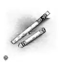 broken cigarette  tattoo design idea