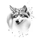 maned wolf brazil aka lobo guará tattoo design idea