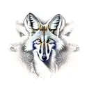 maned wolf brazil aka lobo guará tattoo design idea