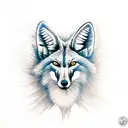 maned wolf brazil aka lobo guará tattoo design idea