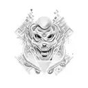 composed of elements representing daughter's birth date on September 27, 2021 at 05:50am. She was born weighing 3 kilos tattoo design idea