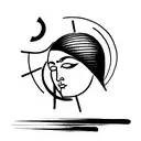create a design with the six symbols of the gods Athena, Hermes, Artemis, Aphrodite, Apolo and Ares. no face tattoo design idea