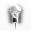 light bulb tattoo design idea