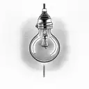 light bulb tattoo design idea