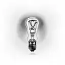 light bulb tattoo design idea