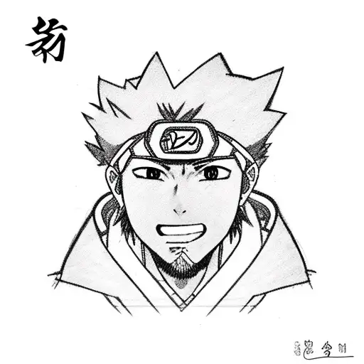 jiraiya from naruto as a surgeon in the operation theatre tattoo design idea