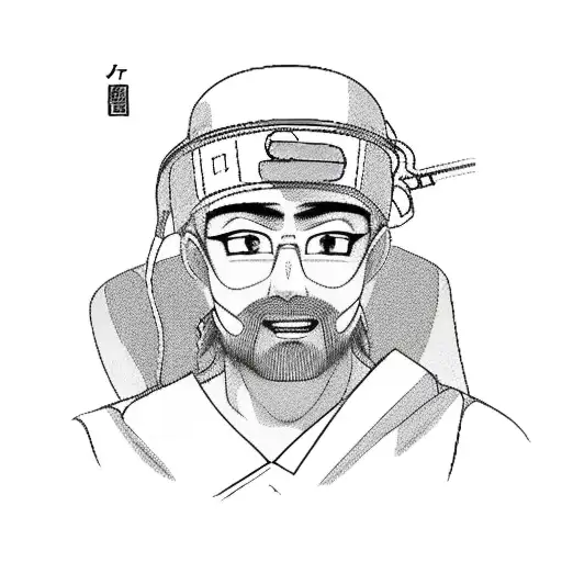 jiraiya as a surgeon in the operation theatre tattoo design idea