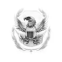 double headed eagle tattoo design idea