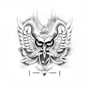 double headed eagle tattoo design idea