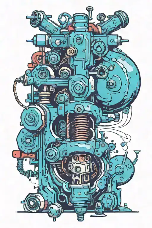 Guren Laggan drill tattoo design idea