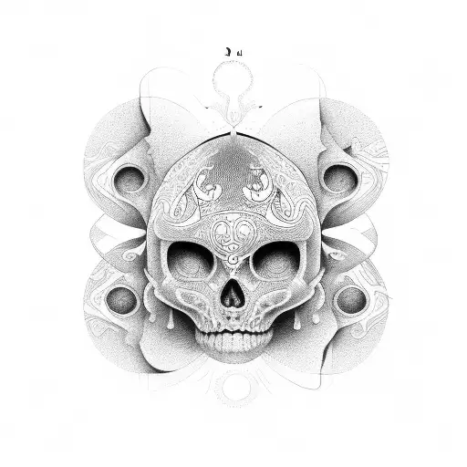 3 faces in one tattoo design idea