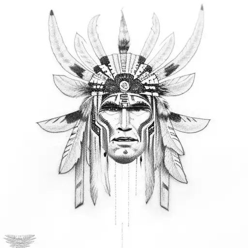 Totem Indian  tattoo design idea