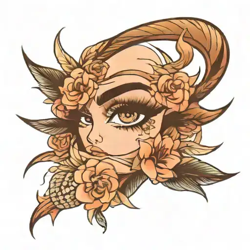 eyebrow tattoo design idea