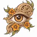 eyebrow tattoo design idea