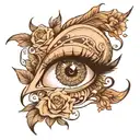 eyebrow tattoo design idea