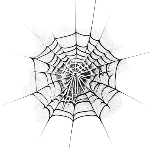 spider web  tattoo design idea