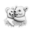 gummy bear tattoo design idea