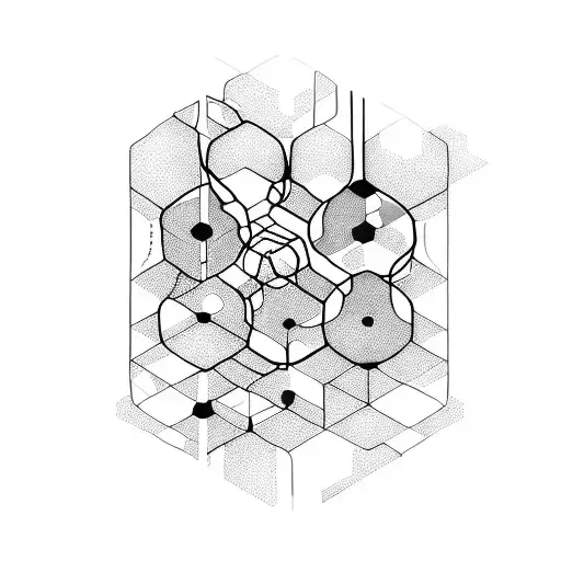 hexagon muster  tattoo design idea