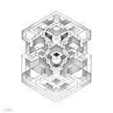 hexagon muster  tattoo design idea