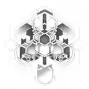 hexagon muster  tattoo design idea