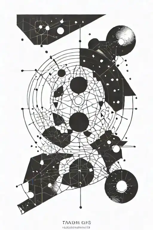 moon phases taurus constellation tattoo design idea
