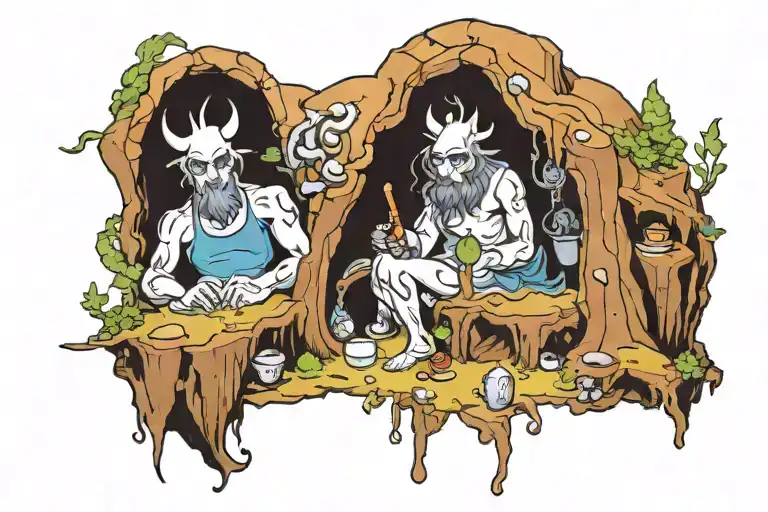 The Cave Allegory  tattoo design idea