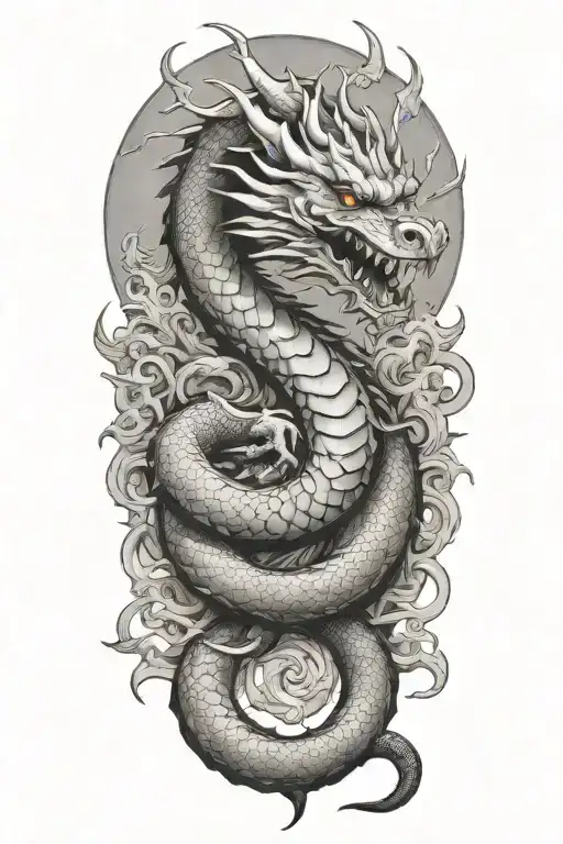 Dragon tattoo design idea