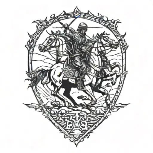 four horseman tattoo design idea