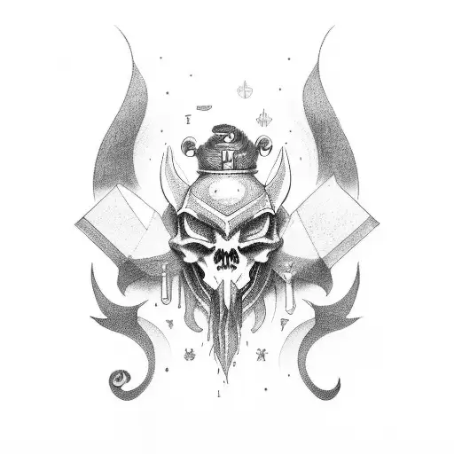 hermetic magic tattoo design idea