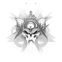 hermetic magic tattoo design idea