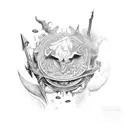 hermetic magic tattoo design idea