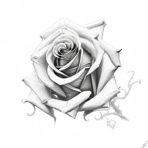 rose medusa tattoo design idea