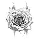 rose medusa tattoo design idea