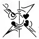 Gemini, snake, witchy,  colorful tattoo design idea