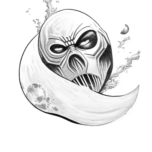 Moon Knight tattoo design idea