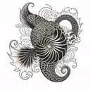 nautilus tattoo design idea